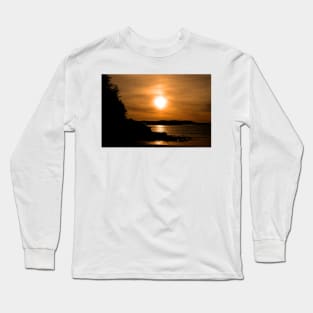 Sunset Long Beach Tofino Vancouver Island Canada Long Sleeve T-Shirt